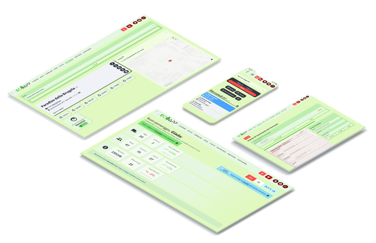 EcoAPP screenshots